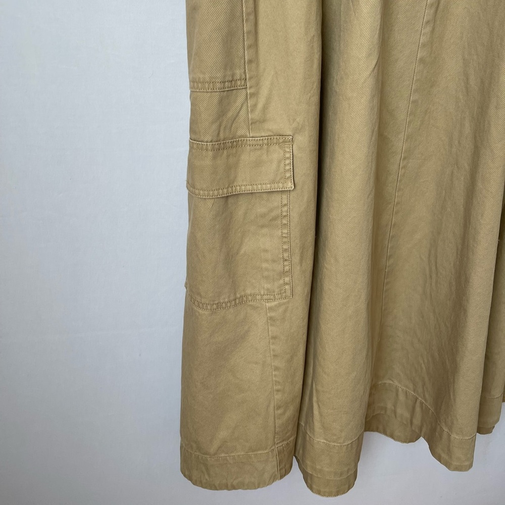 Tan Drawstring Utility Dress Large - Picture 8 of 11